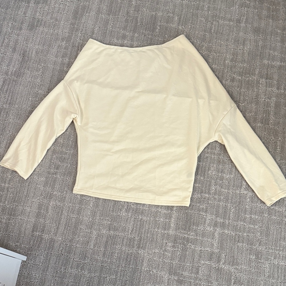 SHEIN Cream Long Sleeve Top